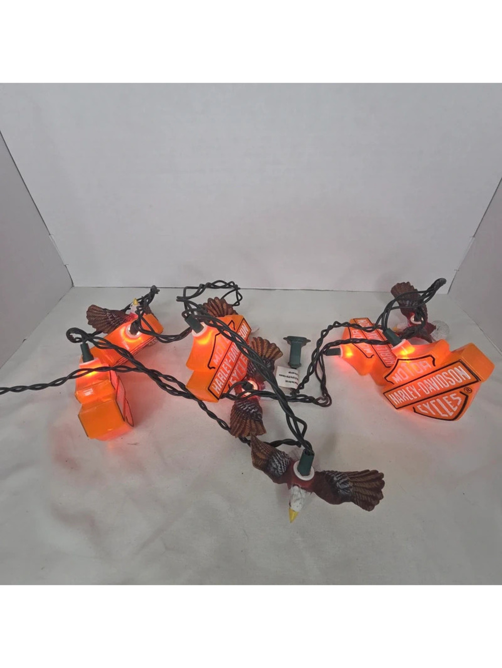 Harley-Davidson Eagle Bar & Shield Light String Tested Working